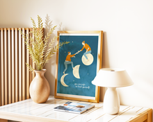 Lade das Bild in den Galerie-Viewer, Spruchposter you are safe to trust yourself mit Motiv im Sternenhimmel
