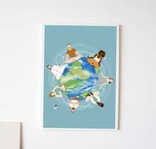 Lade das Bild in den Galerie-Viewer, Kunstdruck vereint auf Mutter Erde