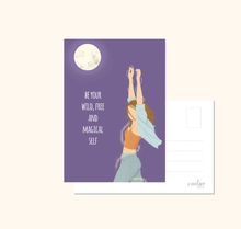 Lade das Bild in den Galerie-Viewer, moderne Karte be your wild free and magical self