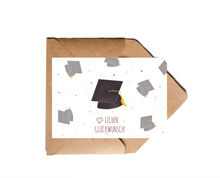Lade das Bild in den Galerie-Viewer, Karte zum Abschluss Bachelor Master Promotion Abi Abschluss