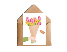 Lade das Bild in den Galerie-Viewer, Postkarte Blumenstrauß personalisiert