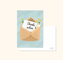 Lade das Bild in den Galerie-Viewer, Postkarte Dankeschön um dich bei deinen Liebsten zu bedanken