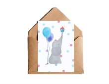 Lade das Bild in den Galerie-Viewer, Geburtstagskarte Elefant