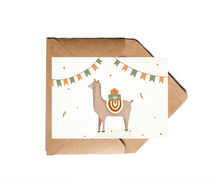Lade das Bild in den Galerie-Viewer, Geburtstagskarte Lama