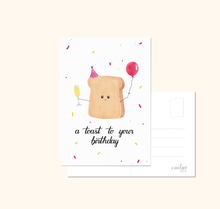 Lade das Bild in den Galerie-Viewer, lustige Geburtstagskarte mit Spruch a toast to your birthday