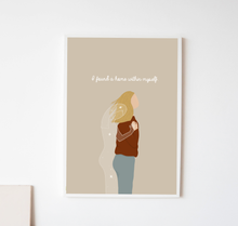 Lade das Bild in den Galerie-Viewer, psychologisches Poster mit Spruch I found a home within myself - sei dir selbst ein Zuhause