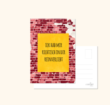 Lade das Bild in den Galerie-Viewer, Lustige Liebeskarte Berlin ick hab mir richtisch in dir reinverliebt