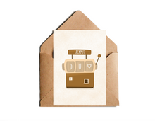 Lade das Bild in den Galerie-Viewer, Liebeskarte Jackpot mit Illustration eines Glückspielautomats