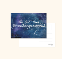 Lade das Bild in den Galerie-Viewer, Liebeskarte "Du bist mein Sternschnuppenwunsch"