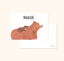 Lade das Bild in den Galerie-Viewer, Postkarte Mama Bär als Geschenk für Mama zum Muttertag