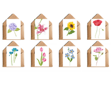 Lade das Bild in den Galerie-Viewer, Postkartenset Blumen