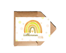 Lade das Bild in den Galerie-Viewer, Karte zur Geburt personalisierbar mit Namen