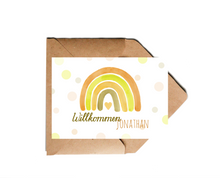 Lade das Bild in den Galerie-Viewer, Karte zur Geburt personalisierbar mit Namen