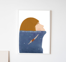 Lade das Bild in den Galerie-Viewer, ich finde mich selbst Illustration als Kunstdruck in A4