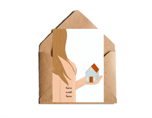 Lade das Bild in den Galerie-Viewer, Postkate home sweet home als Geschenk zum Umzug oder Hausbau