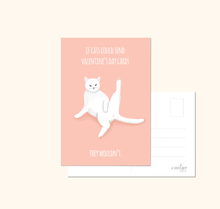 Lade das Bild in den Galerie-Viewer, humorvolle Valetinstag Karte Katze