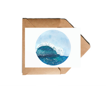 Lade das Bild in den Galerie-Viewer, Postkarte aquarell Welle