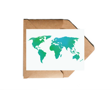 Lade das Bild in den Galerie-Viewer, Postkarte Weltkarte