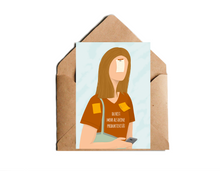 Lade das Bild in den Galerie-Viewer, Karte mit Spruch du bist mehr als deine Produktivität und Illustration