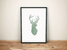 Lade das Bild in den Galerie-Viewer, Poster aquarell Hirsch