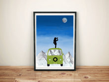Lade das Bild in den Galerie-Viewer, Reise Poster Campervan