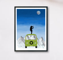 Lade das Bild in den Galerie-Viewer, Reise Poster Campervan