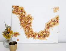 Lade das Bild in den Galerie-Viewer, Abstraktes Acryl Gemälde auf Leinwand mit Goldtönen