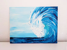 Lade das Bild in den Galerie-Viewer, Acryl Bild Welle Original Kunst auf Leinwand