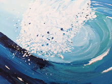 Lade das Bild in den Galerie-Viewer, Acryl Bild Welle Original Kunst auf Leinwand