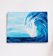 Lade das Bild in den Galerie-Viewer, Acryl Bild Welle Original Kunst auf Leinwand