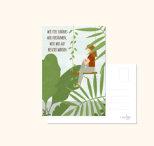 Lade das Bild in den Galerie-Viewer, Spruchkarte im hier und jetzt mit Pflanzen