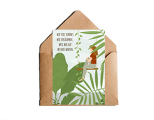 Lade das Bild in den Galerie-Viewer, Postkarte im hier und jetzt den aktuellen Moment genießen mit botanischer Illustration