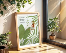 Lade das Bild in den Galerie-Viewer, Poster Achtsamkeit mit Spruch und Pflanzen Motiv
