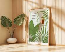 Lade das Bild in den Galerie-Viewer, Dekoration einer Psychotherapiepraxis mit botanischem Achtsamkeitsposter
