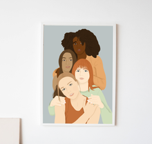 Lade das Bild in den Galerie-Viewer, Kunstdruck feminine Diversität

