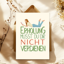 Lade das Bild in den Galerie-Viewer, moderne Design Postkarten mit aufmunterndem Spruch und Briefumschlag im Format A6
