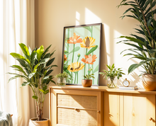 Lade das Bild in den Galerie-Viewer, florale Dekoration mit Poster von Blumen und Frauen
