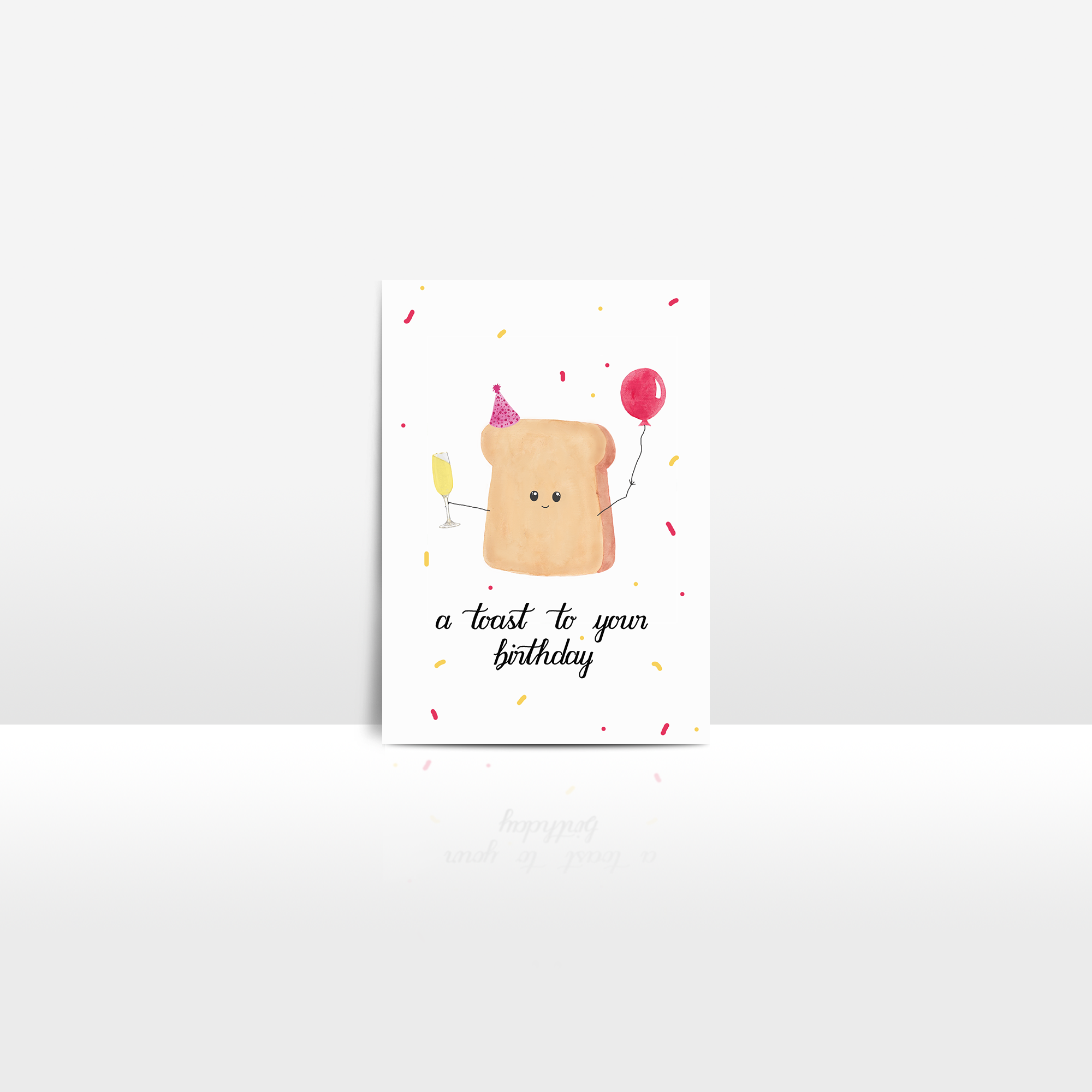 Lustige Geburtstagskarte Mit Toast-Design – 15,2 X 20,3 Cm, Inkl. Umschlag