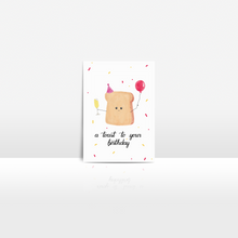 Lade das Bild in den Galerie-Viewer, lustige Geburtstagskarte mit Spruch a toast to your birthday
