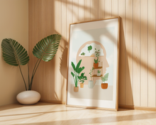 Lade das Bild in den Galerie-Viewer, Dekoration einer Psychotherapie Praxis mit Poster zu Gedanken in warmen Farben
