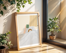 Lade das Bild in den Galerie-Viewer, Poster Kaffee am Morgen im Bett für Morgenmuffel und Kaffeeliebhaber
