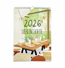 Lade das Bild in den Galerie-Viewer, Wandkalender 2026 im Hochformat 3 mit detaillierten Illustrationen besonderer Orte
