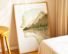 Lade das Bild in den Galerie-Viewer, Kopf Poster in beige
