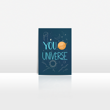 Lade das Bild in den Galerie-Viewer, Liebeskarte mit Spruch you are my universe
