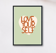 Lade das Bild in den Galerie-Viewer, Typographie Poster Love yourself
