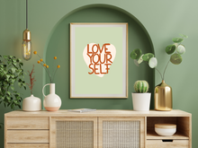 Lade das Bild in den Galerie-Viewer, Typographie Poster Love yourself
