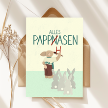 Lade das Bild in den Galerie-Viewer, Osterkarte mit Pappnasen Wortspiel als lustige Geschenkidee
