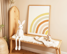 Lade das Bild in den Galerie-Viewer, einladendes Kinderzimmer Bild mit Wasserfarben Regenbogen

