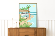 Lade das Bild in den Galerie-Viewer, Sommer Sonne Surfen Kunstdruck
