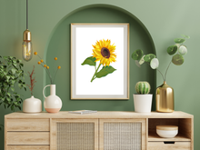 Lade das Bild in den Galerie-Viewer, Kunstdruck Sonnenblume
